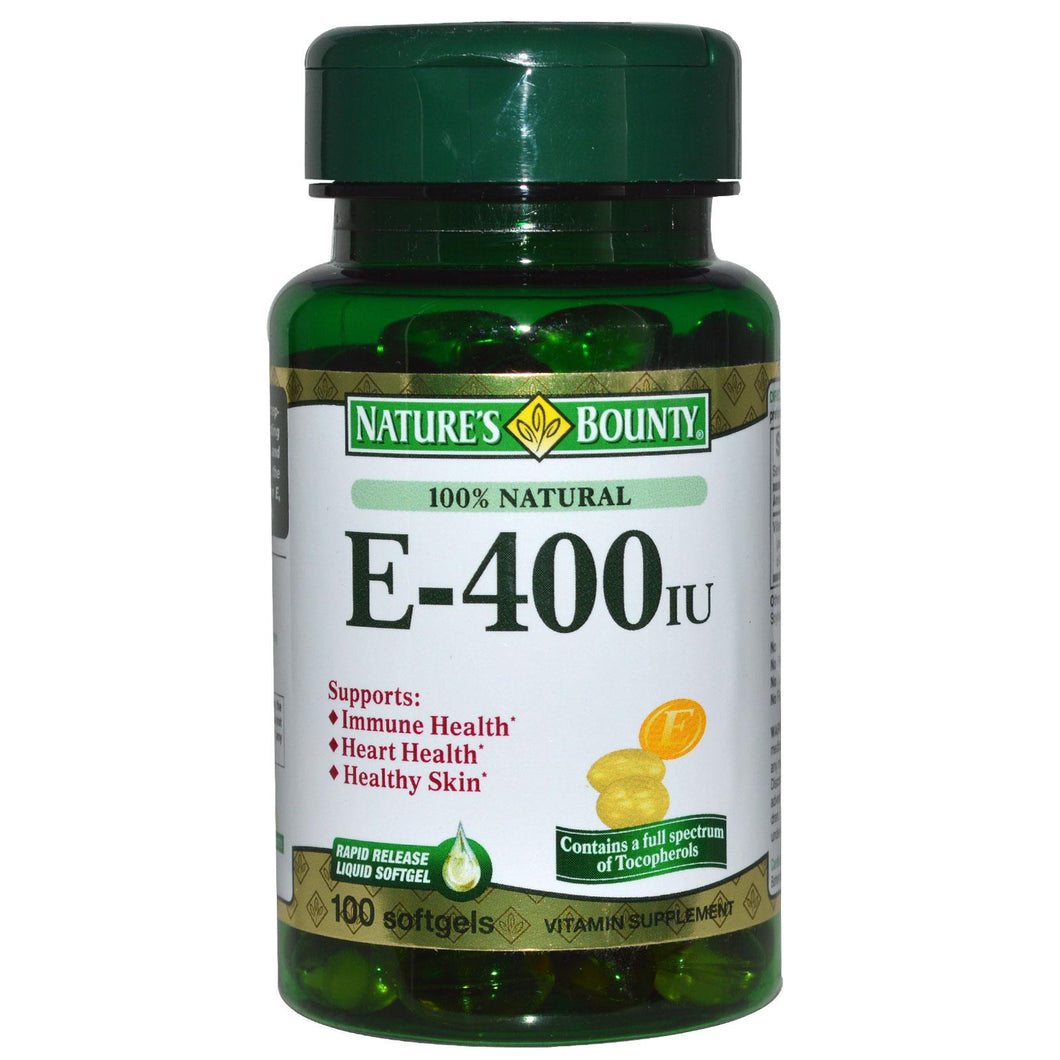 Nature's Bounty, E-400 IU, 100 Softgels