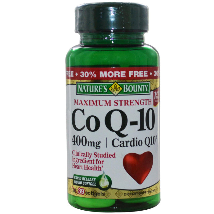 Nature's Bounty, Co Q-10, Maximum Strength, Cardio Q10, 400mg, 39 Softgels