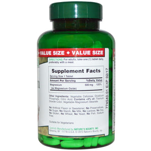 Nature's Bounty, Magnesium, 500mg, 200 Tablets ... VOLUME DISCOUNT