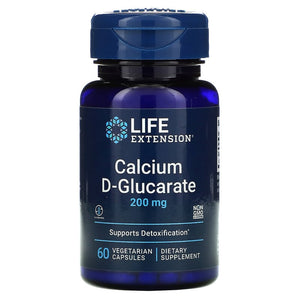 Life Extension Calcium D-Glucarate 200mg 60 Veggie Capsules