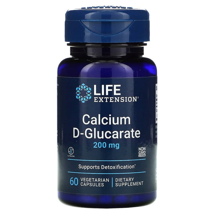 Life Extension Calcium D-Glucarate 200mg 60 Veggie Capsules