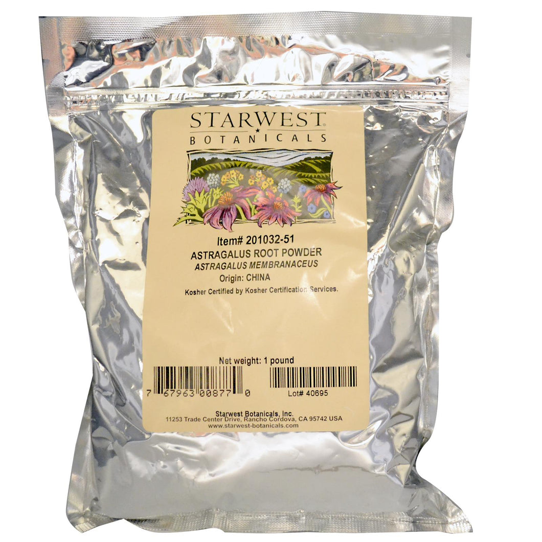 Starwest Botanicals, Astragalus Root Powder (454gm)