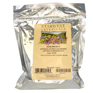 Starwest Botanicals, Astragalus Root, Cut & Sifted Organic (454gm)