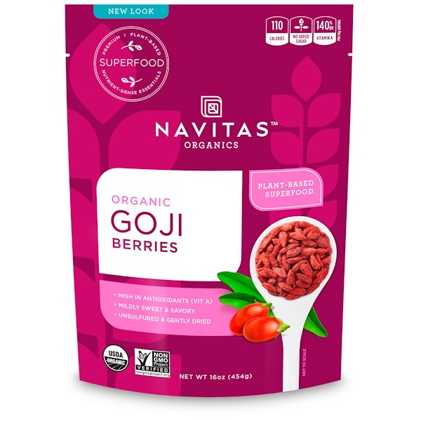 Navitas Organics Organic Goji Berries 16 oz (454g)