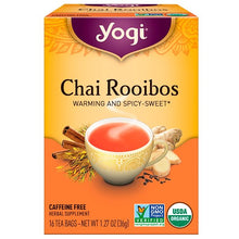 Load image into Gallery viewer, Yogi Tea Organic Chai Rooibos Caffeine Free 16 Tea Bags 1.27 oz (36g)