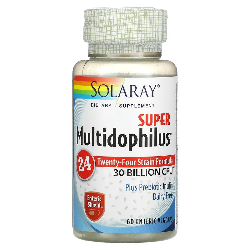 Solaray, Super Multidophilus, 15 Billion CFU, 60 Enteric Vegcaps