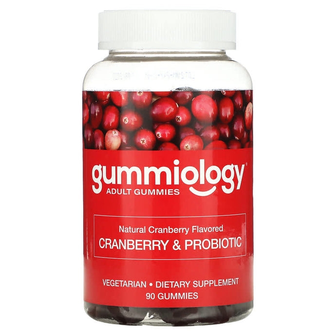 Gummiology, Cranberry & Probiotic Gummies, Cranberry, 90 Vegetarian Gummies