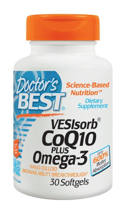 Doctor's Best, VESIsorb CoQ10 Plus Omega-3, 30 Softgels