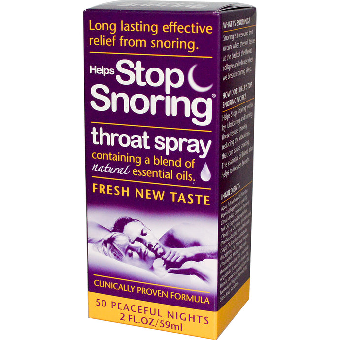 Essential Health Products, Helps Stop Snoring, Throat Spray, 59ml