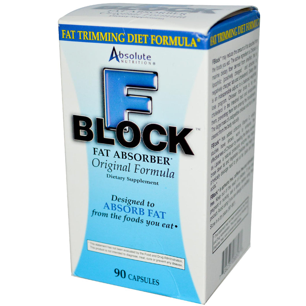 Absolute Nutrition, F Block, Fat Absorber, 90 Capsules