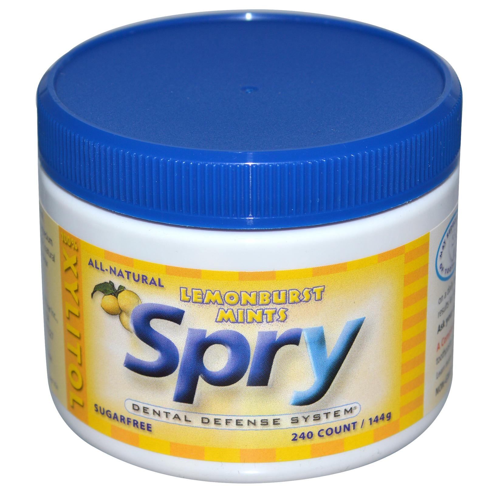 Xlear Inc (XClear) Spry, Lemonburst Mints, Sugar Free, 240 Count, 144 ...