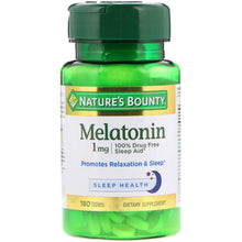 Load image into Gallery viewer, Nature&#39;s Bounty Melatonin 1mg 180 Tablets