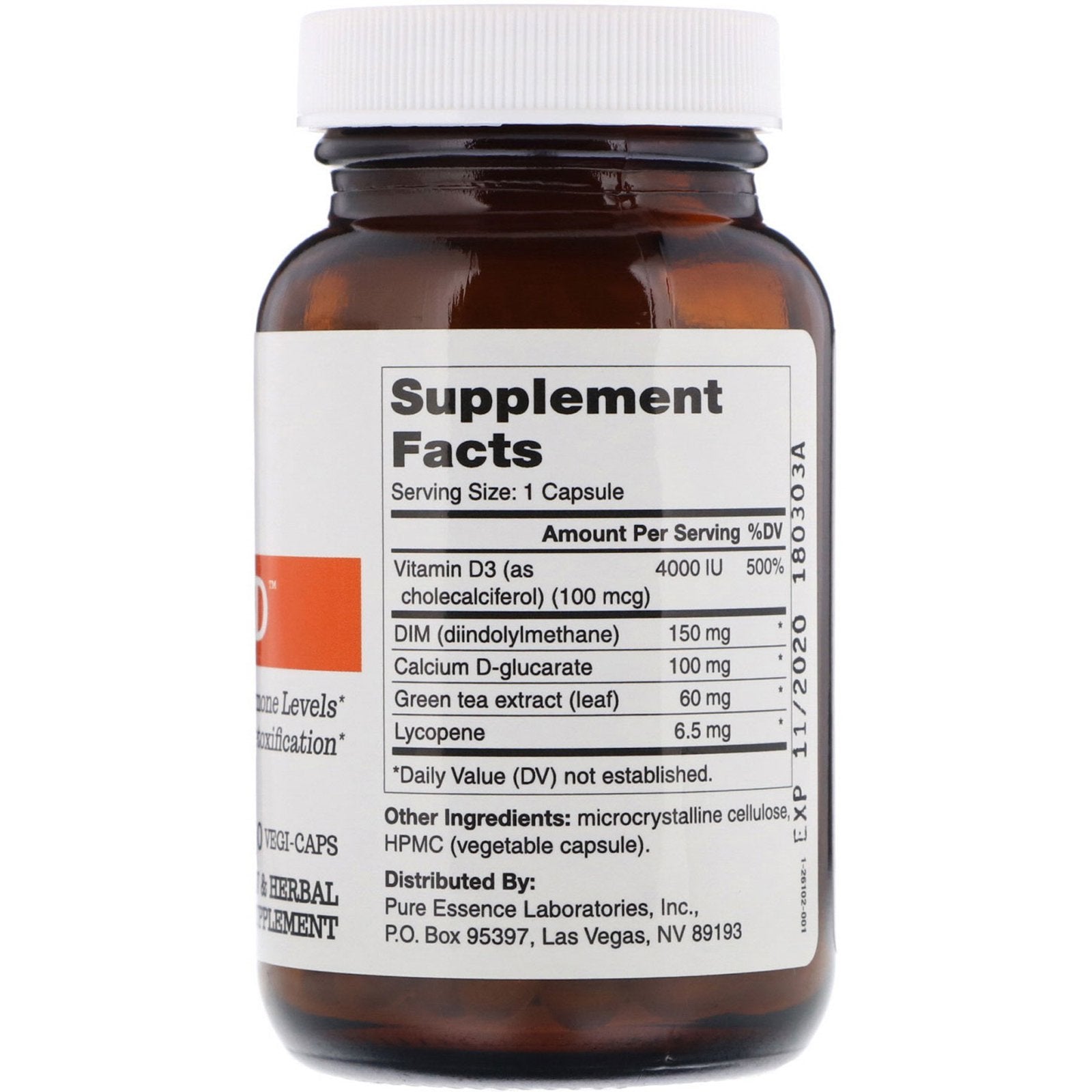 Pure Essence DIM-D, 30 Vegi-Caps
