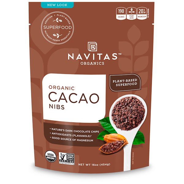 Navitas Organics Organic Cacao Nibs 16 oz (454g)