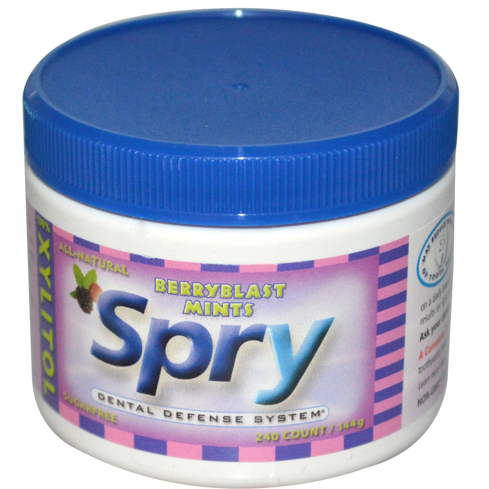 Xlear Inc (XClear) Spry, Berryblast Mints, Sugar Free, 240 Count, 144 ...