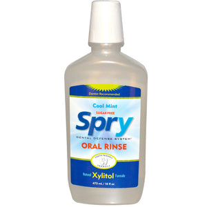 Xlear, Spry Oral Rinse, Cool Mint 473ml