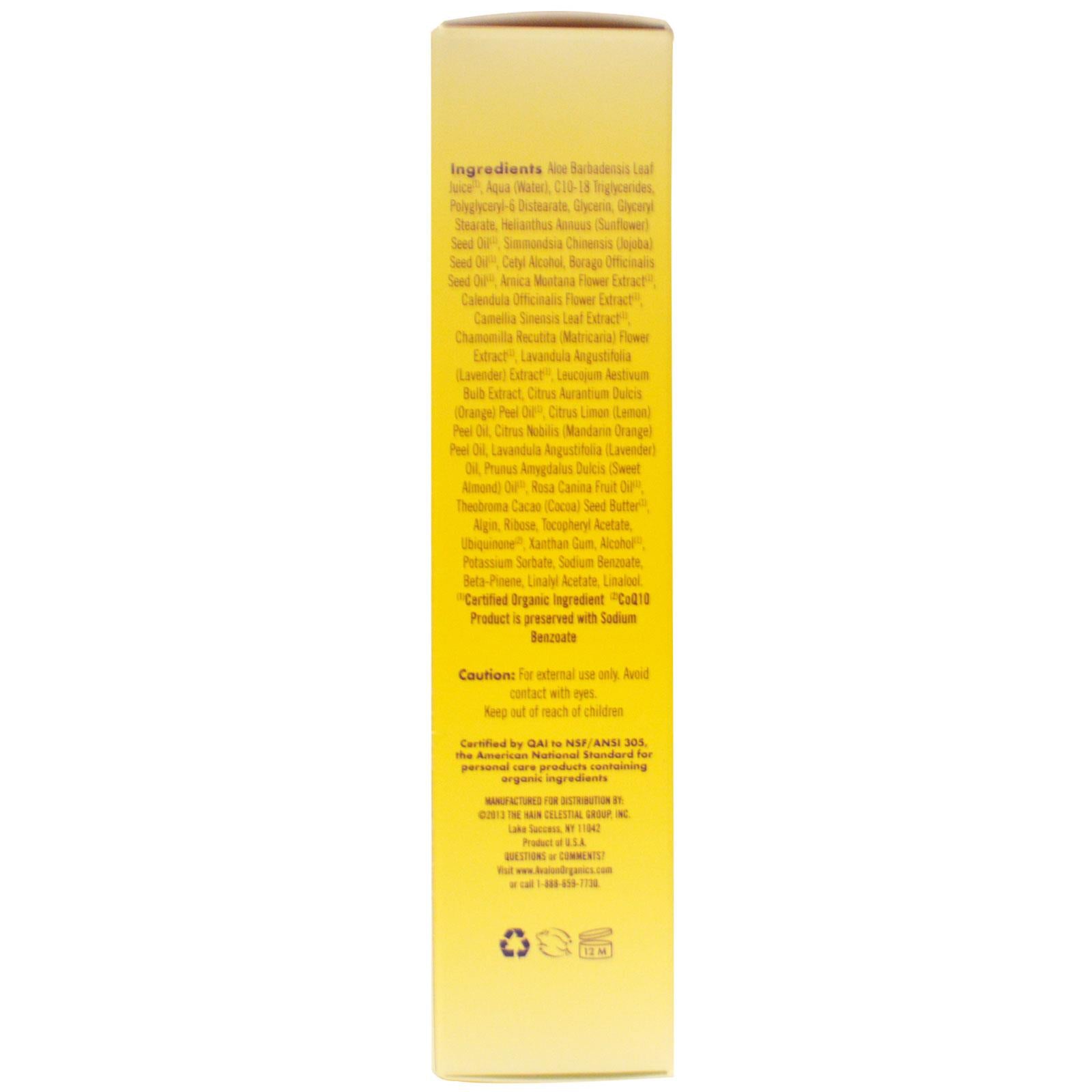 Avalon Organics CoQ10 Repair Wrinkle Defence Cream 50 grams
