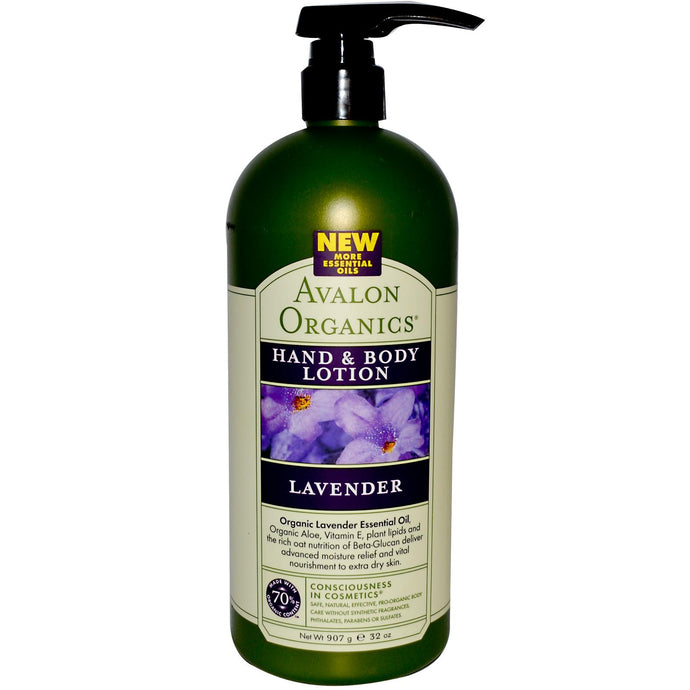 Avalon Organics Hand & Body Lotion Lavender (907g)