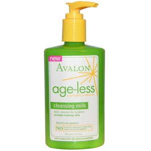 Avalon Organics, Cleansing Milk, Age-Less, Age-Fighting Vitamins, 251ml