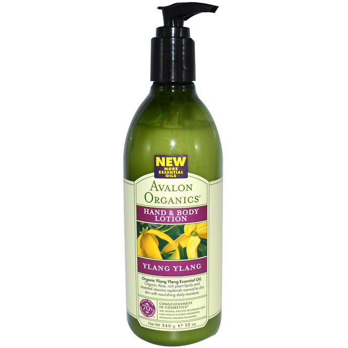 Avalon Organics, Hand & Body Lotion, Ylang Ylang (340g)