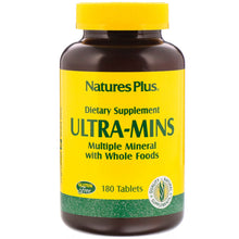 Load image into Gallery viewer, Nature&#39;s Plus Ultra-Mins Multiple Mineral with Whole Foods 180 Tablets