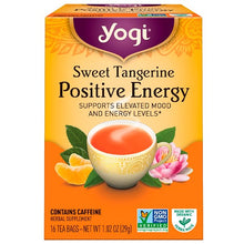 Load image into Gallery viewer, Yogi Tea Positive Energy Sweet Tangerine 16 Tea Bags 1.02 oz (29g)