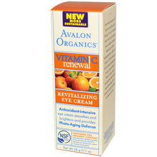 Load image into Gallery viewer, Avalon Organics, Vitamin C Renewal, Revitalising Eye Cream, 1 oz, 28 grams