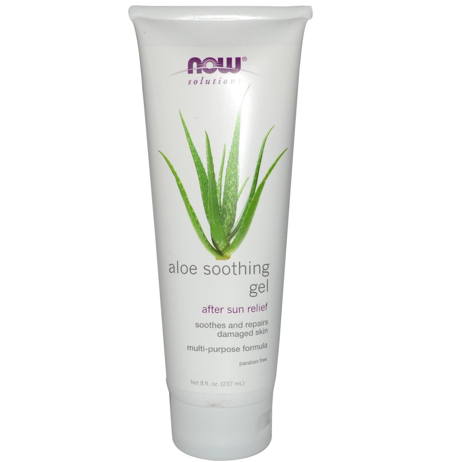 Now Foods Solutions Aloe Soothing Gel 8 fl oz 237 ml