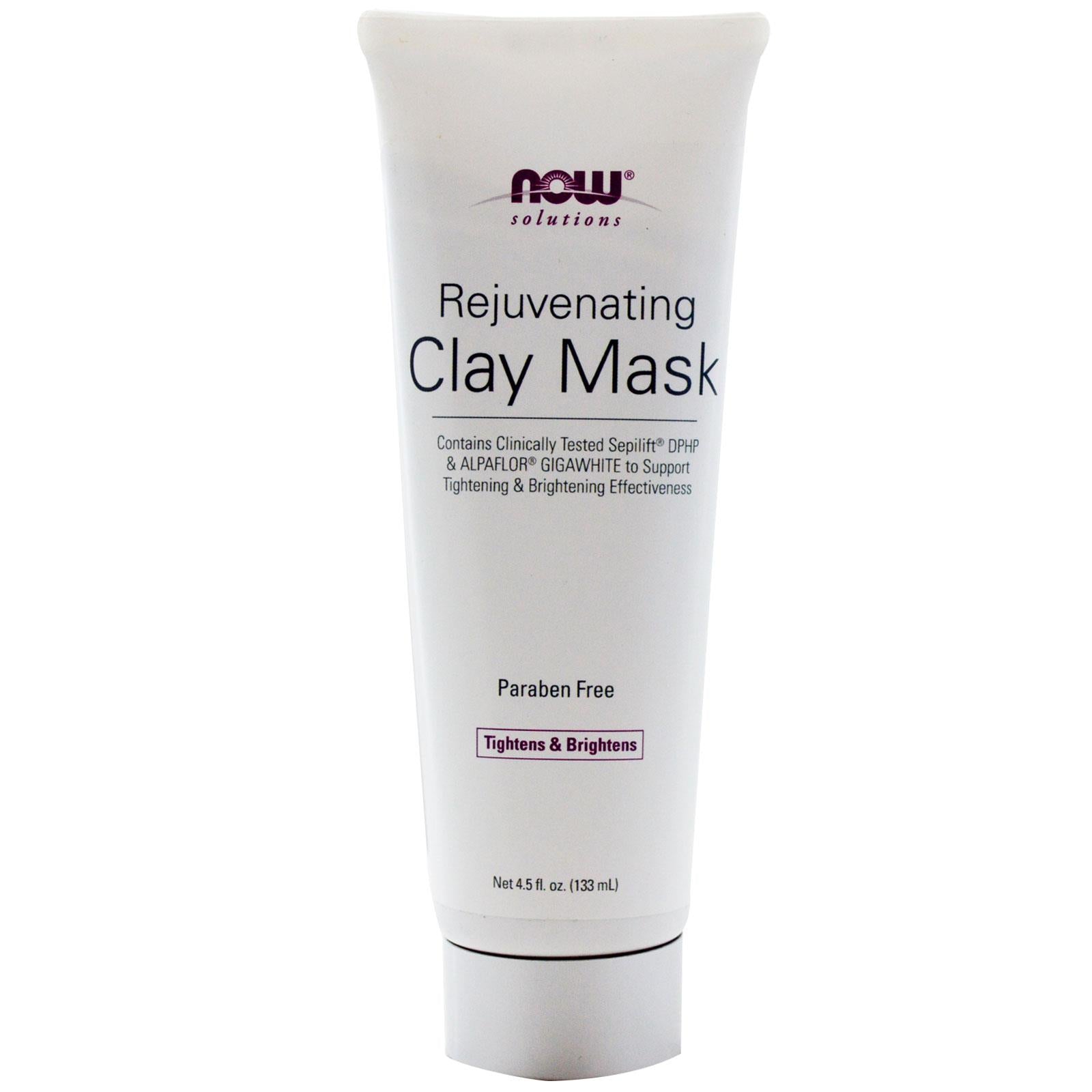 Now Foods, Solutions, Rejuvenating Clay Mask, 4.5 fl oz, 133ml