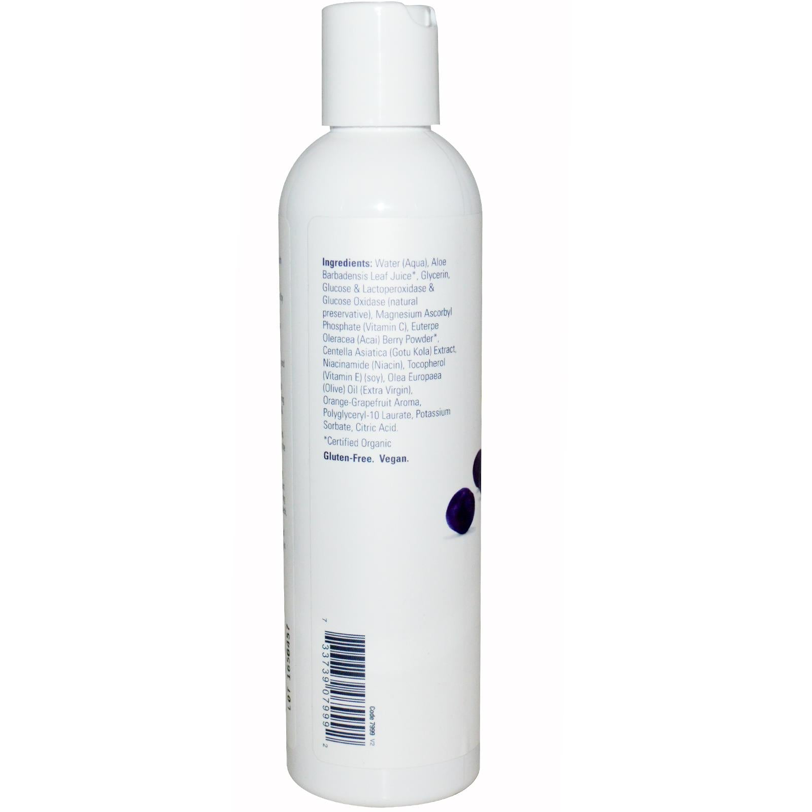 Now Foods, Solutions, Purifying Toner, Vitamin C & Acai Berry, 8 fl oz, 237 ml