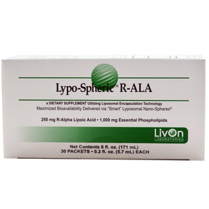 LivOn Laboratories, Lypo-Spheric R-ALA, 30 Packets, 5.7ml Each