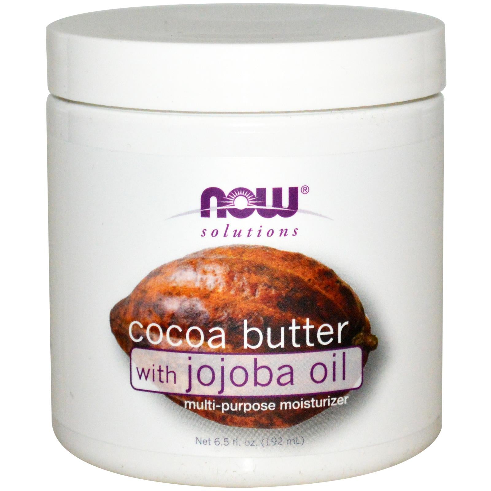 Now Foods, Solutions, Cocoa Butter, with Jojoba Oil, 6.5 fl oz, 192ml
