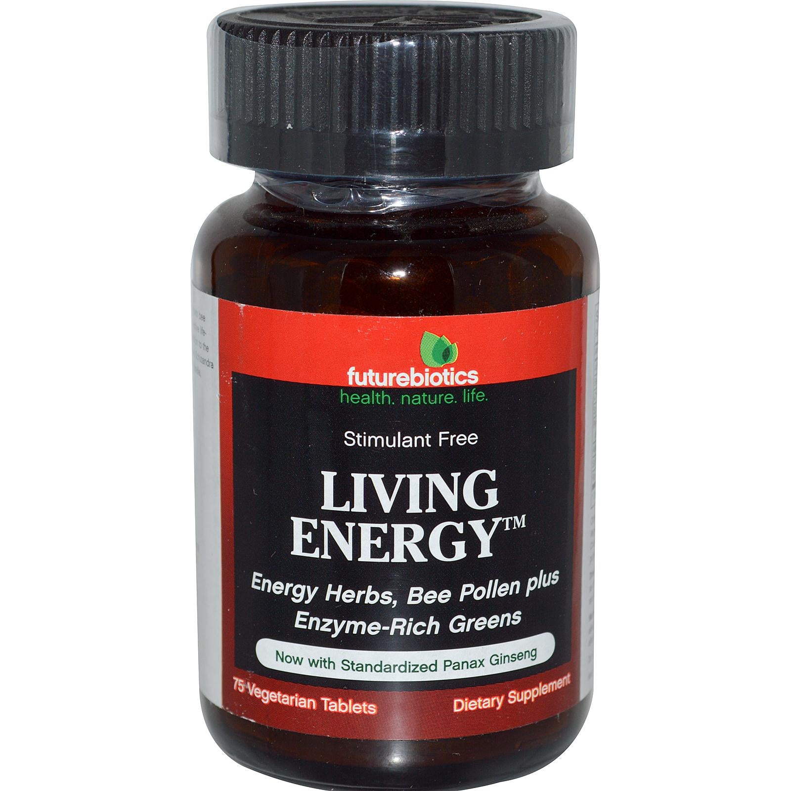 FutureBiotics, Living Energy, 75 Veggie Tablets - Dietary Supplement