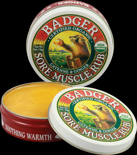 Badger Company, Sore Muscle Rub, Cayenne & Ginger, 2 oz, 56 grams
