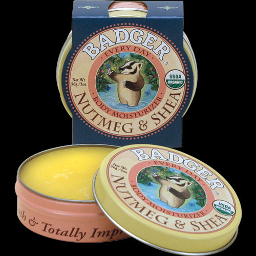 Badger Company, Every Day Body Moisturizer, Vanilla & Coconut, 2 oz, 56 grams