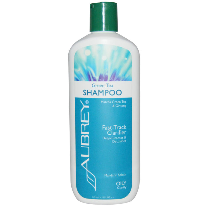 Aubrey Organics, Green Tea Shampoo, Fast-Track Clarifier, 11fl oz, 325ml