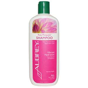 Aubrey Organics, Rosa Mosqueta Shampoo, Vibrant Hydration, All Hair Types, 11 fl oz, 325ml