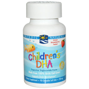 Nordic Naturals Children's DHA Strawberry 250mg 90 Soft Gels