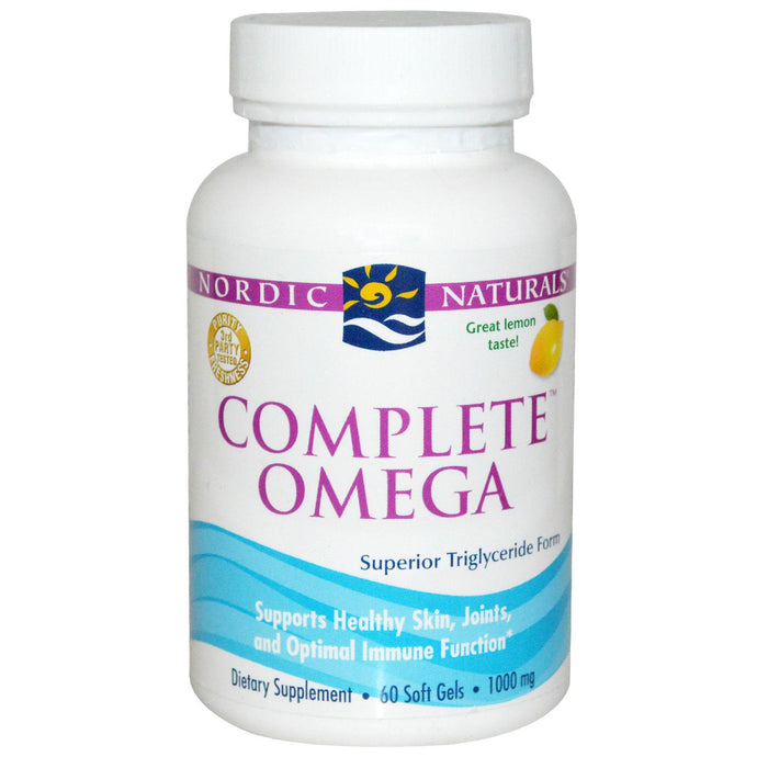 Nordic Naturals, Complete Omega, Lemon, 1000mg, 60 Soft Gels