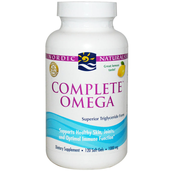 Nordic Naturals, Complete Omega, Lemon, 1000mg, 120 Soft Gels