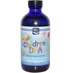 Nordic Naturals, Children's DHA, Stawberry, 237ml - Dietary Supplement