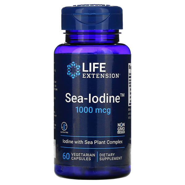 Life Extension Sea-Iodine 1000 mcg 60 Veggie Caps - Dietary Supplement