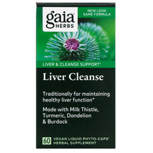 Load image into Gallery viewer, Gaia Herbs, Liver Cleanse, 60 Vegan Liquid Phyto-Caps