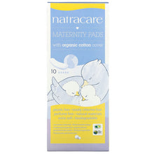 Load image into Gallery viewer, Natracare, New Mother, Maternity Pads, Organic Cotton Cover, 10 Pads