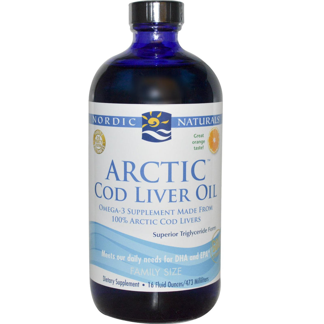 Nordic Naturals, Arctic Cod Liver Oil, 473ml - Dietary Supplement