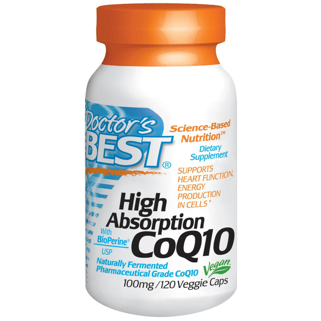 Doctor's Best High Absorption CoQ10 with Bio Perrine 100mg 120 VCaps
