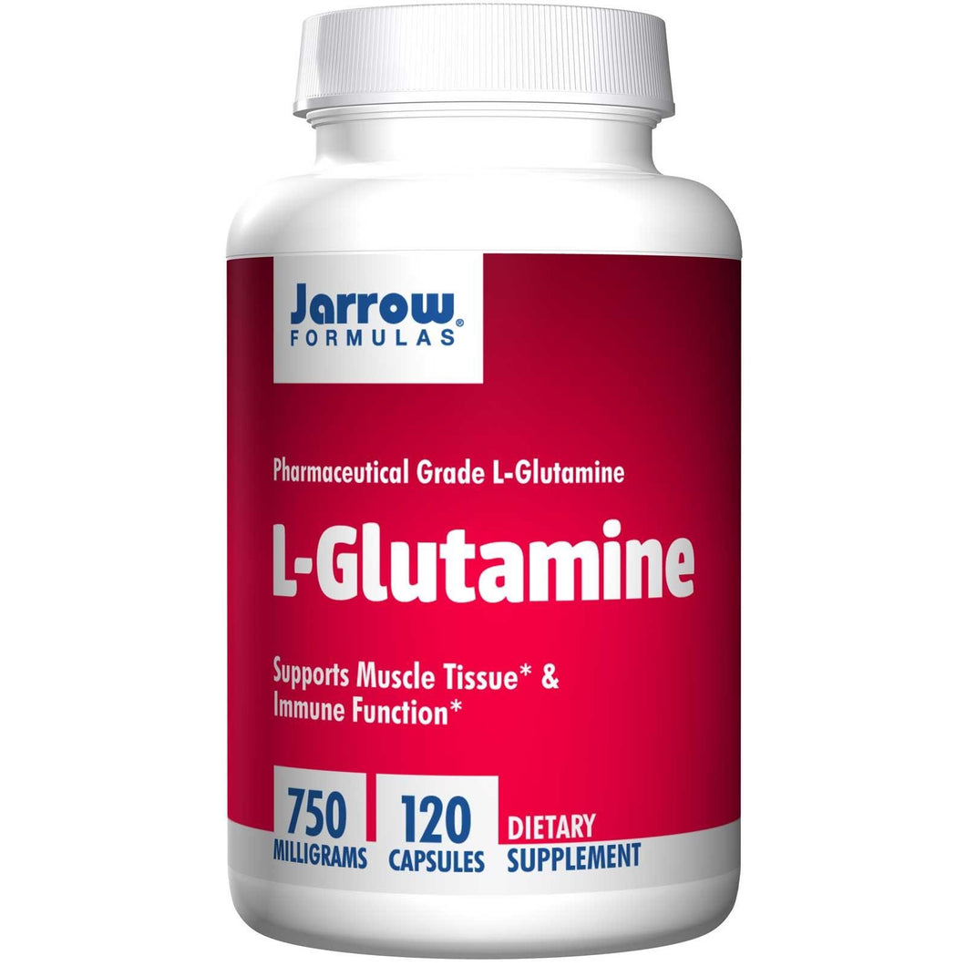 Jarrow Formulas L-Glutamine 750mg 120 Capsules Pharmaceutical Grade
