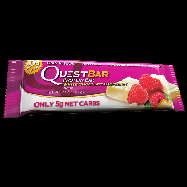Quest Nutrition Protein Bar White Chocolate Raspberry 12 Bars 60g Each