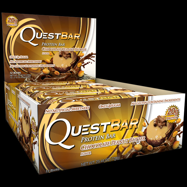 Quest Nutrition Protein Bar Chocolate Peanut Butter 12 Bars 60g Each