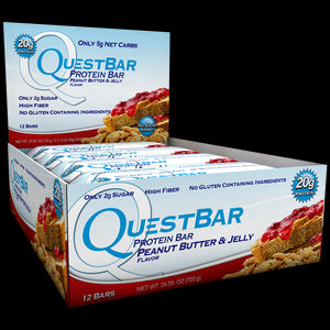 Quest Nutrition Protein Bar Peanut Butter & Jelly 12 Bars 60g Each